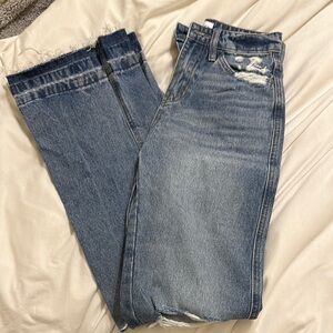 Stylish Blue Distressed Jeans